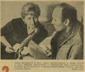 3 premiéry rozhlasových her. In Čs. rozhlas a televize 41-1963 (1. 10. 1963), s. 1 (foto)