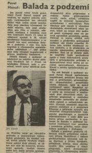 Balada z podzemí. In Rozhlas 11-1981 (2. 3. 1981), s. 4 (článek) 01