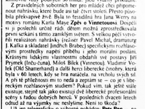 Boková, Marie - Můj rozhlas. In Scéna, 27. 11. 1989 (recenze).