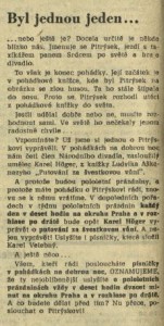 Byl jednou jeden... In Čs. rozhlas a televize 6-1964 (28. 1. 1964), s. 16