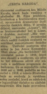 Cesta národa. In Radiojournal 36-1928 (27. 10. 1928), s. 4 (článek) 01