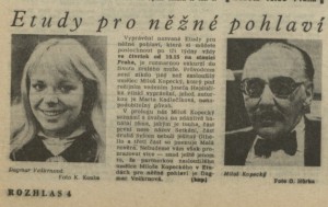 Etudy pro něžné pohlaví. In Rozhlas 27-1981 (22. 6. 1981), s. 4 (článek).