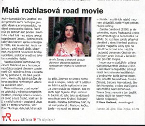 Hložková, hana - Malá rozhlasová road movie. In Týdeník Rozhlas 43-2017,s . 9