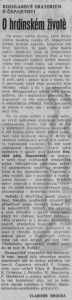 Hrouda, Vladimír - Rozhlasové oratorium o Čapajevovi. O hrdinském životě. In Rudé právo, 9. 12. 1975, s. 5 (recenze).