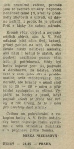 Indiánský lovec objevuje Prahu. In Rozhlas 31-1984 (16. 7. 1984), s. 1 (článek) 02