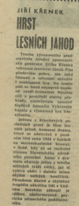 Jiří Křenek - Hrst lesních jahod. In Týdeník Rozhlas 34-1975 (11. 8. 1975), s. 4 01