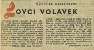 Lovci volavek. In Rozhlas 5-1967 (17. 1. 1967), s. 1