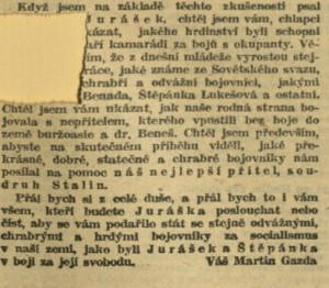 Mladí hrdinové. In Čs. rozhlas a televize 42-1952 (4. 10. 1952), s. 13 (článek) 02