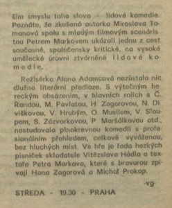 Na lvy dáme zlatou, maminko... In Rozhlas 8-1975 (10. 2. 1975), s. 1 (článek) 02