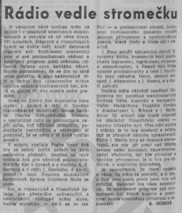 Ochová, Sheila - Rádio vedle stromečku. In Rudé právo, 28. 12. 1965, str. 2 (recenze).