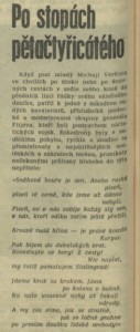 Po stopách pětačtyřicátého. In Rozhlas 17-1975 (14. 4. 1975), s. 4 (článek) 01