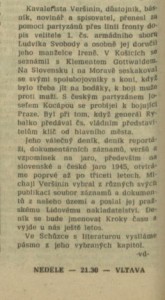 Po stopách pětačtyřicátého. In Rozhlas 17-1975 (14. 4. 1975), s. 4 (článek) 02