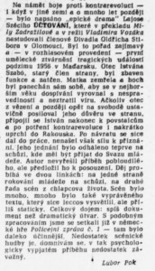 Pok, Lubor - V rozhlase. In Divadelní noviny 8-1958, s. 8 (recenze).