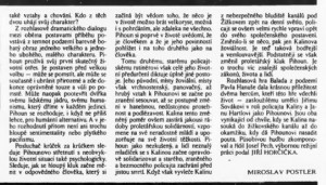 Postler, Miroslav - Hlas z minula k dnešku. In Scéna, 23. 7. 1982 (č. 15-16), s 14 (02)