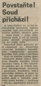 Povstaňte! Soud přichází! In Rozhlas 42-1986 (6. 10. 1986), s. 4 (článek) 01