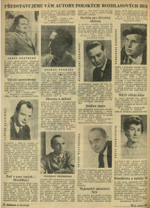 Představujeme vám autory polských rozhlasových her. In Čs. rozhlas a televize 12-1963 (12. 3. 1963), s. 2