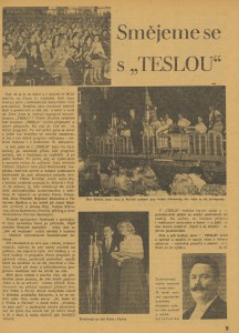 Smějeme se s Teslou, In Náš rozhlas 1947-07-13 (premiéra 12. 7. 1947)