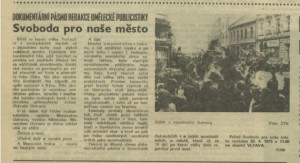 TOM - Svoboda pro naše město. In Rozhlas 17-1975 (14. 4. 1975), s. 4 (článek)