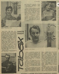 Tabák. In Rozhlas 27-1974 (24. 6. 1974),s . 4 (článek) 01