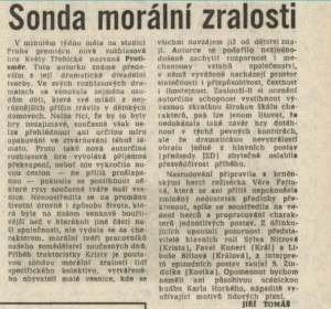 Tomáš, Jiří - Sonda morální zralosti. In Rudé právo, 17. 2. 1981, s. 5 (recenze).