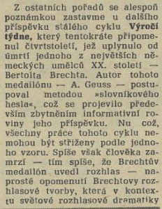 V rozhlase. In Tvorba 33-1981 (19. 8. 1981), s. 23 (recenze)04