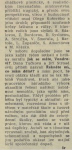 V rozhlase. In Tvorba 46-1982 (17. 11. 1982), s. 19 (recenze) 05