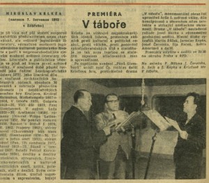 V táboře. In Čs. rozhlas a televize 23-1965 (25. 5. 1965), s. 16 (článek).