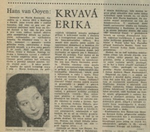 Vlm - Krvavá Erika. In Rozhlas 17-1980 (14. 4. 1980), s. 4 (článek).