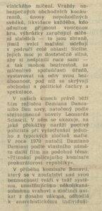 Z pořadů příštího týdne. Přiznání policejního komisaře prokurátorovi republiky. In Rozhlas 11-1973 (5. 3. 1973), s. 5 (článek) 02