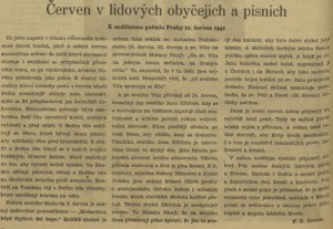 Zeman, F. K - Červen v lidových obyčejích a písních. In Náš rozhlas 25-1942 (20. 6. 1942), s. 6 (článek)Menší