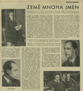 Země mnoha jmen. In Radiojournal 47-1932 (19. 11. 1932), s. 5