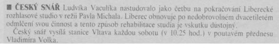 anonym - Český snář Ludvíka Vaculíka... In Scéna 15-1990