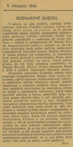 -davi- Rozhlasové dušičky. In Venkov, 5. 11. 1940 (článek).