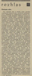 fk - Koncem roku. In Tvorba 1971-01 (6. 1. 1971, s. 18)