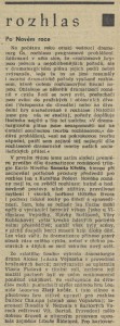 fk - Rozhlas. Po Novém roce. In Tvorba 1971-03 (20. 1. 1971), s. 12 01