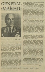 fm - Generál Vpřed. In Rozhlas 18-1975 (21. 4. 1975), s. 4 (článek)