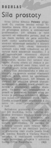 -hj- Rozhlas. Síla prostoty. In Rudé právo, 11. 3. 1977, s. 5 (recenze).