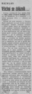 (hj) - Všichni se zbláznili. In Rudé právo, 1. 8. 1976, s. 5 (recenze).