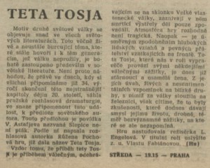 hu - Teta Tosja. In Rozhlas 18-1979 (23. 4. 1979), s. 4 (článek).