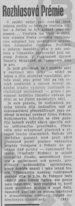 -hý- Rozhlasová Premiéra. In Rudé právo, 22. 6. 1977, s. 5 (recenze).