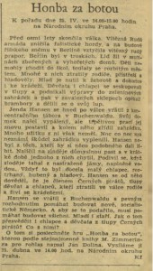 kf - Honba za botou. In Rozhlas 17-1953 (13. 4. 1953), s. 12 (článek).