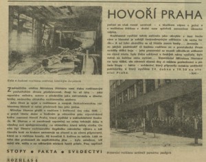 kon - Hovoří Praha. In Rozhlas 17-1975 (14. 4. 1975) s. 4 (článek)