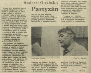 pm - Partyzán. In Rozhlas 30-1984 (9. 7. 1984), s. 4