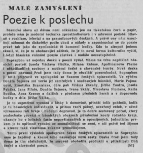 poezie k poslechu