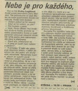 rs - Nebe je pro každého. In Rozhlas 25-1991 (17. 6. 1991), s. 4 (článek).