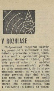 tom - V rozhlase. In Tvorba 16-1981 (22. 4. 1981), s. 23 (recenze)01