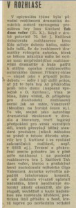 tom - V rozhlase. In Tvorba 43-1981 (28. 10. 1981), s. 23 (recenze)01