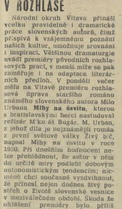 tom - V rozhlase. In Tvorba 43-1982 (27. 10. 1982), s. 19 (recenze) 01