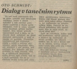 vbk - Dialog v tanečním rytmu. In Rozhlas 14-1984 (19. 3. 1984), s. 4 (článek)