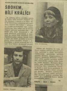 vg - Sbohem, bílí králíci. In Rozhlas 29-1975 (7. 7. 1975), s. 4 (článek) 01